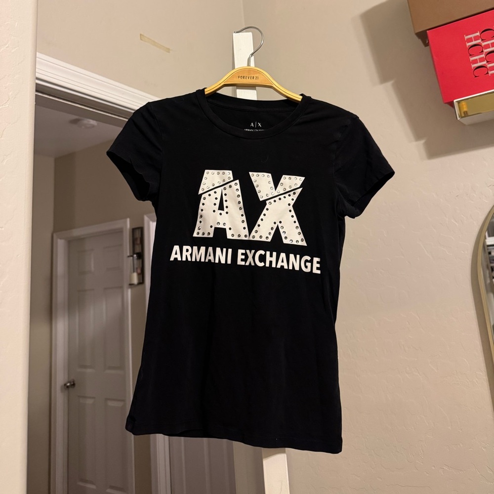 Armani Exchange Black T-Shirt